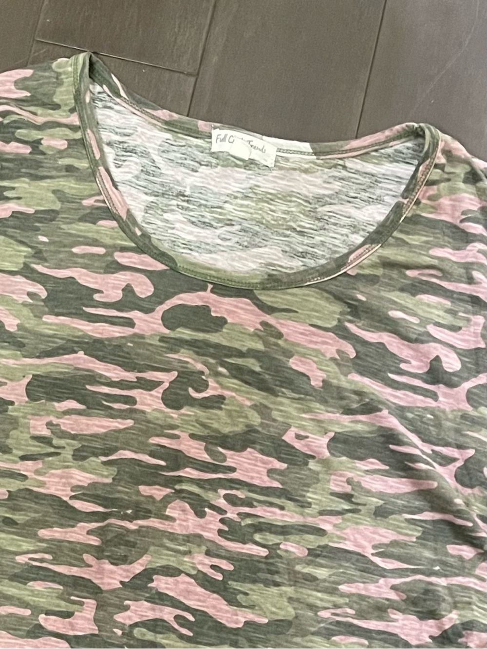 Women’s Y2K Camo 3 Quarter Long Sleeve Shirt